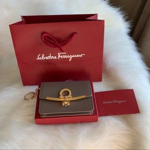 Salvatore Ferragamo Gancini business card holder
